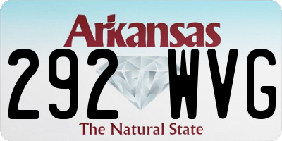 AR license plate 292WVG