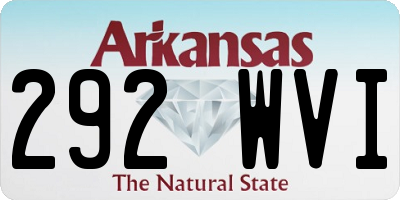AR license plate 292WVI
