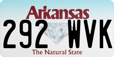 AR license plate 292WVK