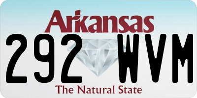AR license plate 292WVM