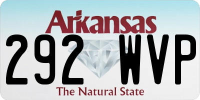 AR license plate 292WVP