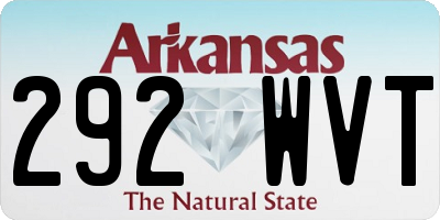 AR license plate 292WVT