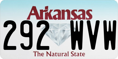 AR license plate 292WVW