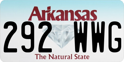 AR license plate 292WWG