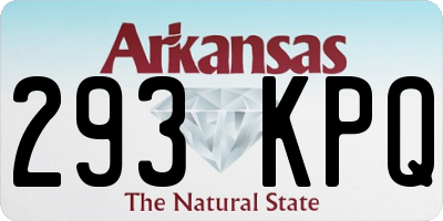 AR license plate 293KPQ