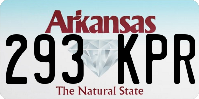 AR license plate 293KPR