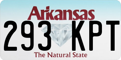 AR license plate 293KPT