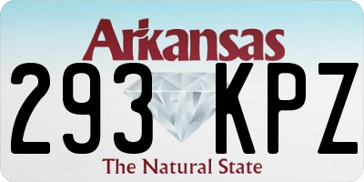 AR license plate 293KPZ