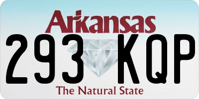 AR license plate 293KQP