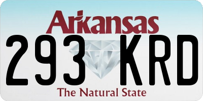 AR license plate 293KRD