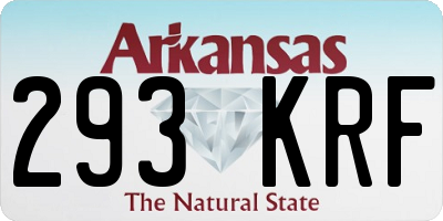 AR license plate 293KRF
