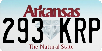 AR license plate 293KRP
