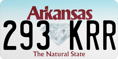 AR license plate 293KRR