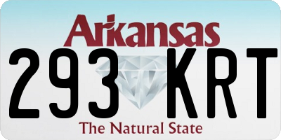 AR license plate 293KRT