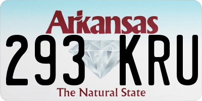 AR license plate 293KRU