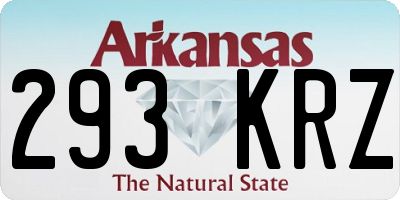 AR license plate 293KRZ