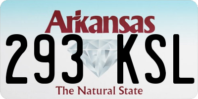 AR license plate 293KSL