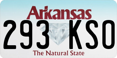 AR license plate 293KSO