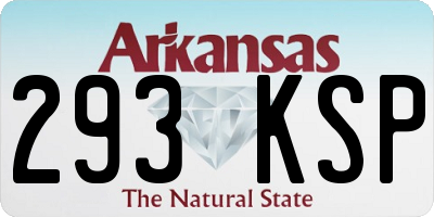 AR license plate 293KSP