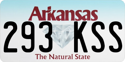 AR license plate 293KSS