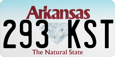 AR license plate 293KST