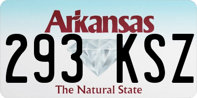 AR license plate 293KSZ