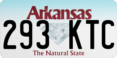 AR license plate 293KTC