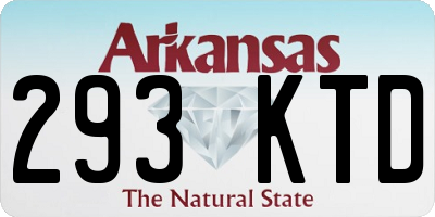 AR license plate 293KTD