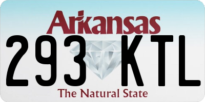 AR license plate 293KTL