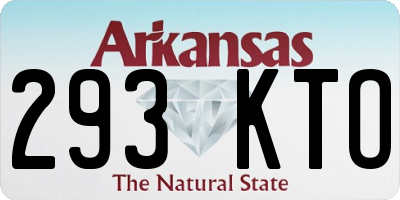 AR license plate 293KTO