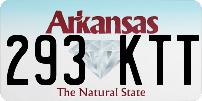 AR license plate 293KTT
