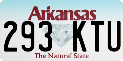 AR license plate 293KTU