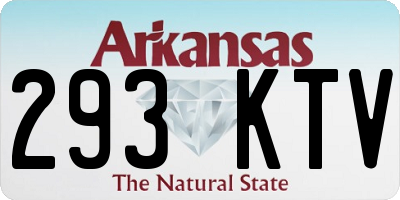 AR license plate 293KTV