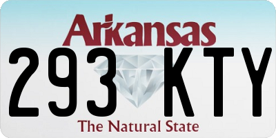 AR license plate 293KTY