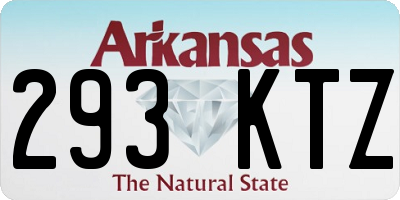 AR license plate 293KTZ