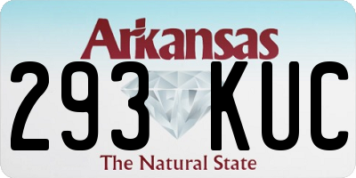 AR license plate 293KUC