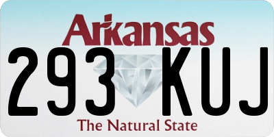AR license plate 293KUJ