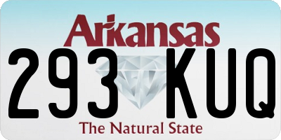 AR license plate 293KUQ