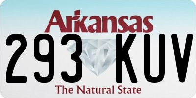 AR license plate 293KUV