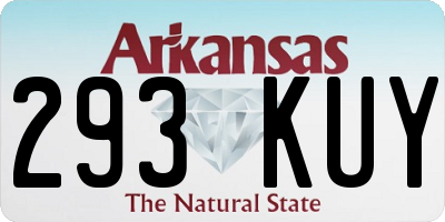 AR license plate 293KUY