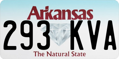 AR license plate 293KVA