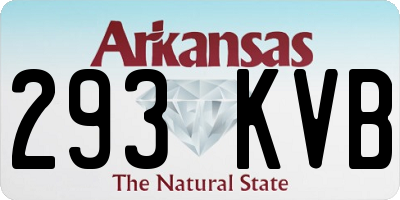 AR license plate 293KVB