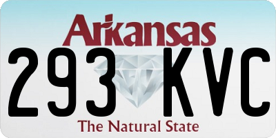 AR license plate 293KVC