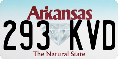 AR license plate 293KVD