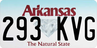 AR license plate 293KVG