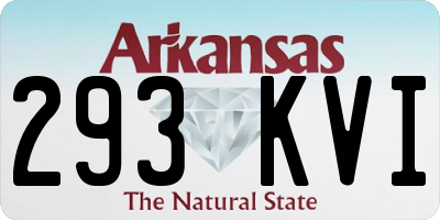 AR license plate 293KVI