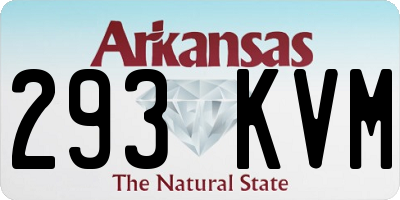 AR license plate 293KVM