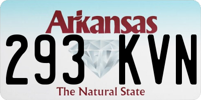 AR license plate 293KVN