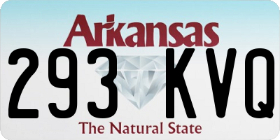 AR license plate 293KVQ