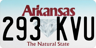AR license plate 293KVU